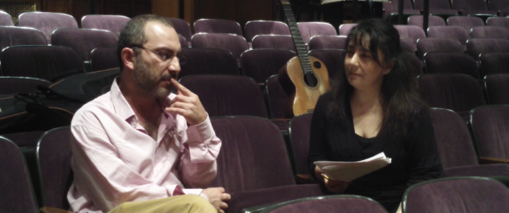 Laura Falzon interviewing Carlos José Castro