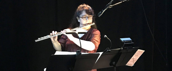 Laura Falzon performing flute