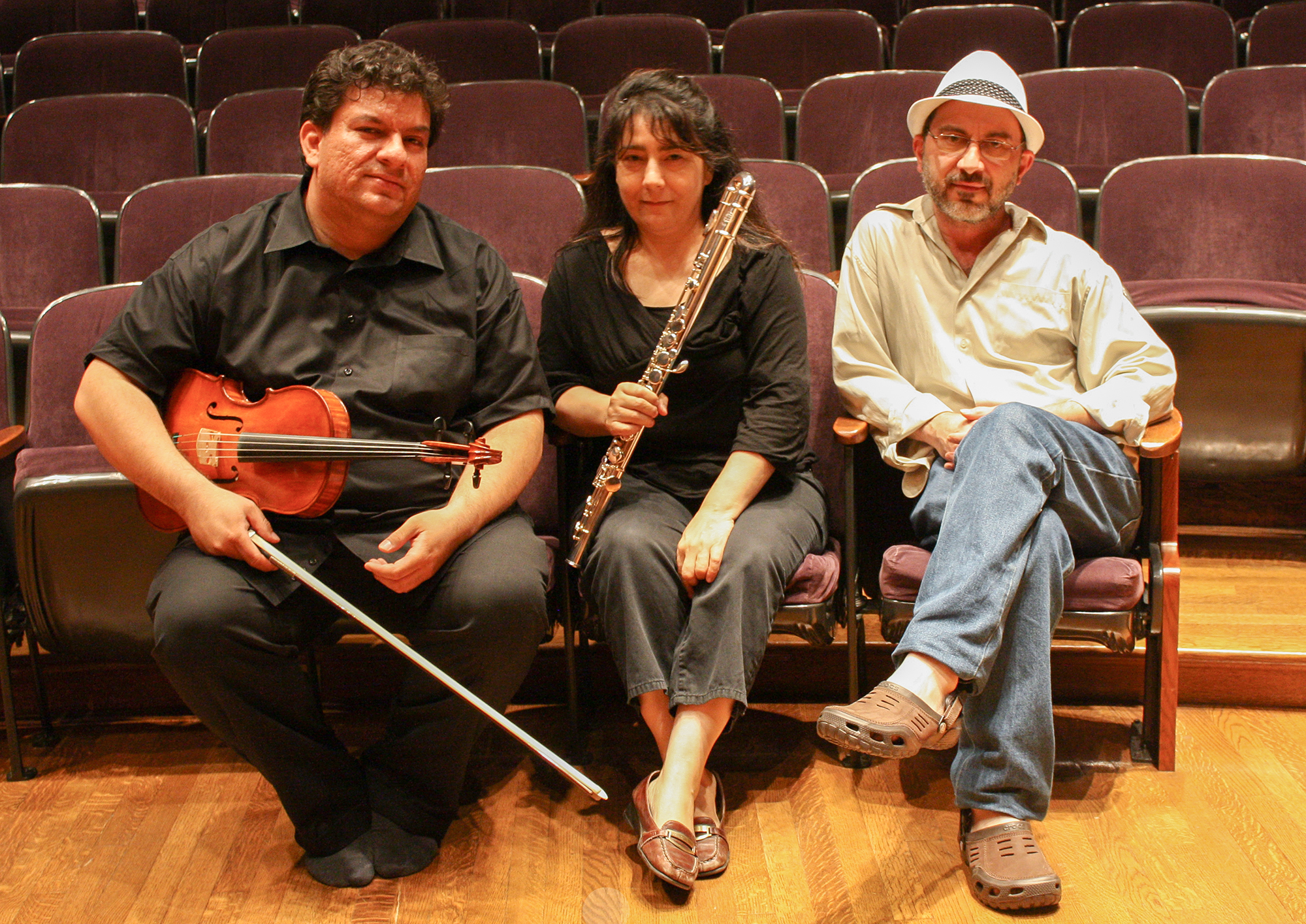 Laura Falzon, Edmundo Ramirez and Carlos Jose Castro