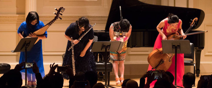 Laura Falzon performing at the Carnegie Hall